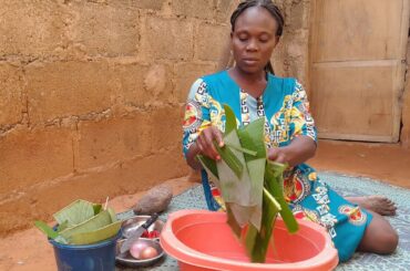 Making Delicious VILLAGE Snack ||  Health benefits of fresh lime leaves | #africafood