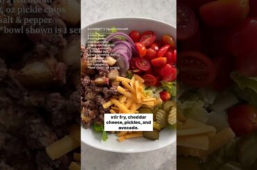 Big Mac Salad Bowl, Easy Lunch Recipe for Weight Loss