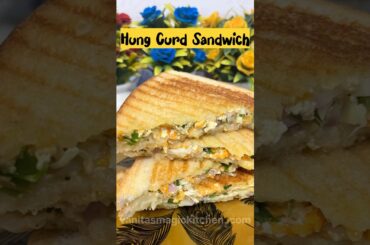 #shorts | Tasty and Healthy Hung Curd Sandwich | Dahi Sandwich #youtubeshort