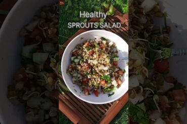 Sprouts Salad Recipe - Weight Loss Recipe #shorts #cooking #youtubeshorts