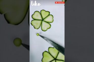 decorate salad plate with creative ideas #art  #shorts