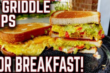 3 TIPS FOR THE BEST GRIDDLE BREAKFAST! HOW TO MAKE A  CHEESY OMELETTE SANDWICH!