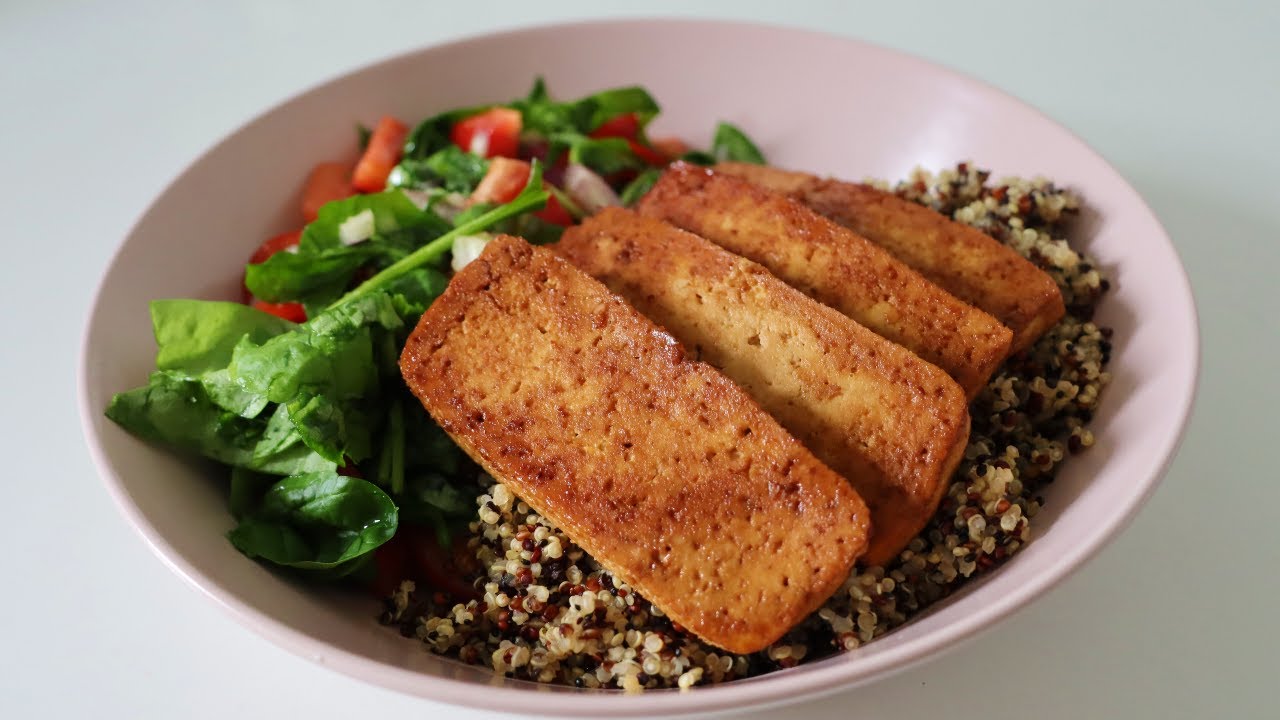 Tofu Quinoa Bowl – Easy High Protein Lunch Idea Tofu Quinoa Bowl - Easy High Protein Lunch Idea