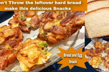 Tasty and Quick Leftover Bread Snack|Bread and egg snacks recipe |#recipe #youtube #breadsnacks