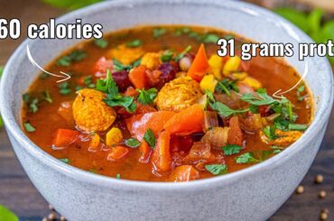 Low-calorie chicken soup, perfect for weight loss! Lose weight without diet!