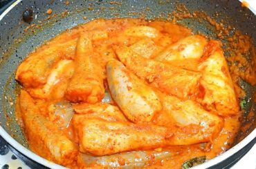 bombil kalwan recipe | best fish for curry | goan fish curry masala | bombay duck masala fish curry