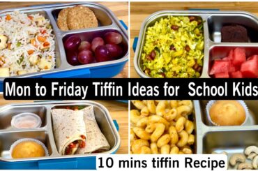 5 Healthy tiffin recipes for school kids/Lunchboxes for School kids
