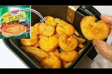 French Heart Cookies in Airfryer | Bakarkhani Recipe