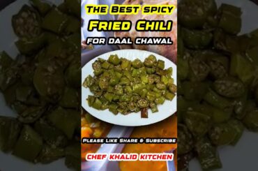 Fry Green Chilli Recipe #recipe #ytshorts #shorts #food