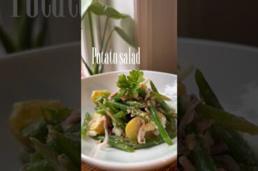 Delicious Mediterranean potato and green beans salad. #recipe #easyrecipe #healthy #recetas #food