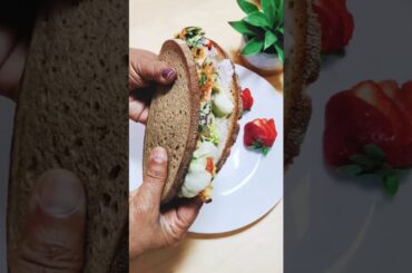 Super easy simple Sandwich recipe |Healthy Breakfast #youtubeshorts #shorts #shortsvideo #trending