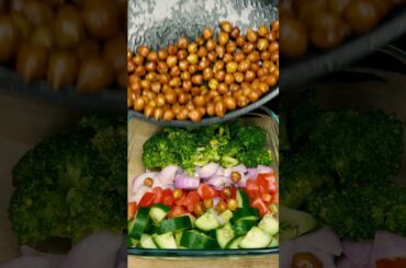 Protein salad for glowing skin | weight loss recipe #shorts #viral #asmr #gym