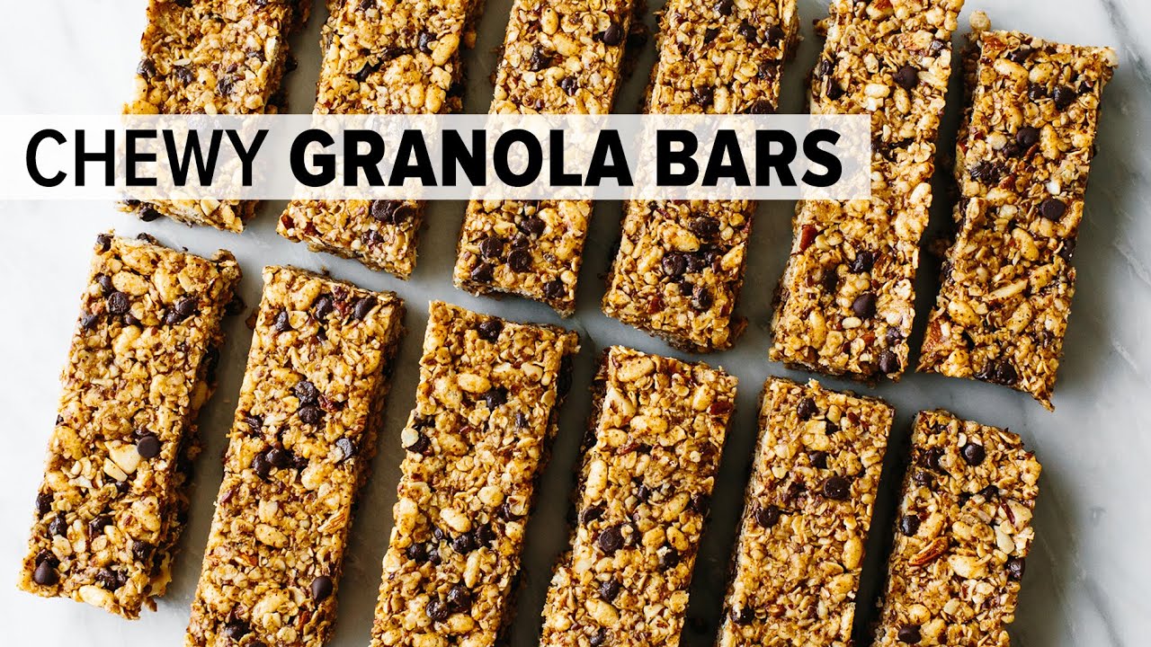 HEALTHY GRANOLA BARS | chewy chocolate chip granola bars + gluten-free! HEALTHY GRANOLA BARS | chewy chocolate chip granola bars + gluten-free!