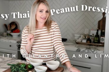 Easy Thai Peanut Salad Dressing Recipe (makes a great sauce or marinade too!)