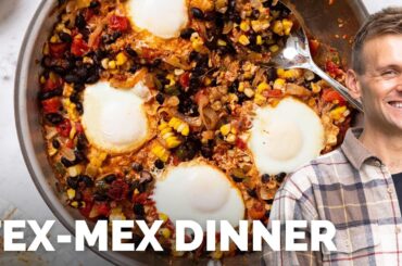 Tex-Mex Spiced Skillet Dish | EASY weeknight dinner (or brunch/breakfast) idea!
