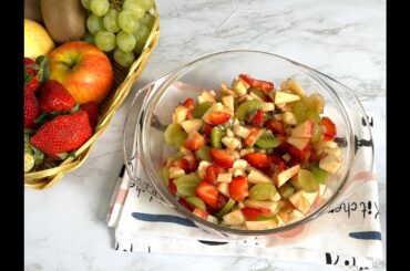 How I got my kids to eat more fruit || Healthy salad recipe for weight loss || Only fruits breakfast