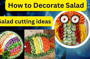 healthy recipes | salad | salad decoration in plate