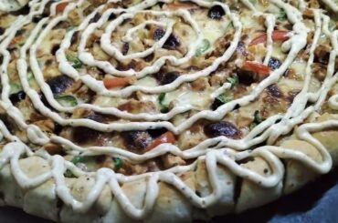 Chicken Royal Crust Pizza Recipe  | Pizza Dough | Chicken Pizza | Cheese Pizza |fastfoodblog