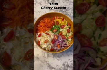 Easy, Healthy Shrimp Salad Recipe #shorts