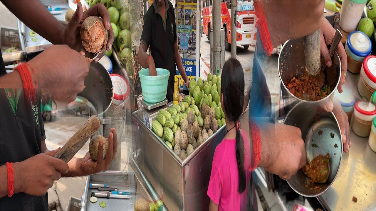 Wood Apple Chat | Tasty Masala Bel | Wood Apple Street Food | Indian Street Food Wood Apple Chat | Tasty Masala Bel | Wood Apple Street Food | Indian Street Food