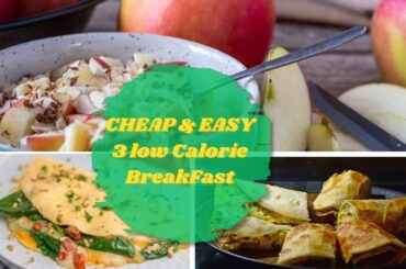 3 Healthy Low Calorie Breakfast Recipes