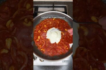 MEAL PREP High Protein Creamy Butter Chicken Pasta! ONLY 422 CALS #recipe #fatloss #foodie #fitness