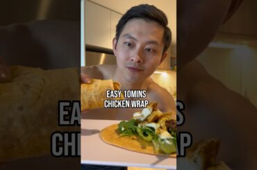 Easy Healthy Chicken Wrap #shorts #healthyfood #foodlover #healthyrecipes #highlights
