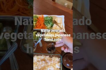 My healthy Japanese hand rolls meal / dinner today. Meal ideas #vegetarianvegan