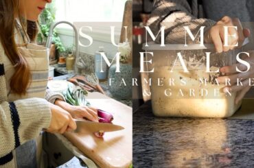 Healthy Summer Lunch and Dinner Recipes | Using ingredients from the farmers market and garden