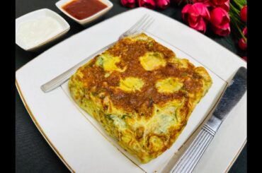 Cheesy Bread Omelette Sandwich Recipe | Breakfast Recipes | Sandwich Recipe