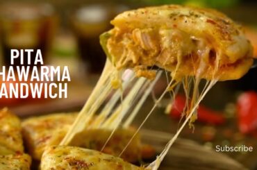 Pita Sandwich / Pizza Sandwich Recipe by Early Hours