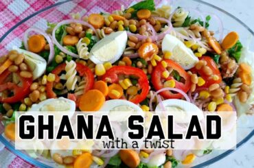 Healthy salad recipe 2020| How to prepare Christmas salad | How to prepare Ghana salad | Nyafeme TV