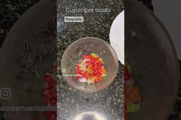 Cucumber boats - quick healthy snack recipe