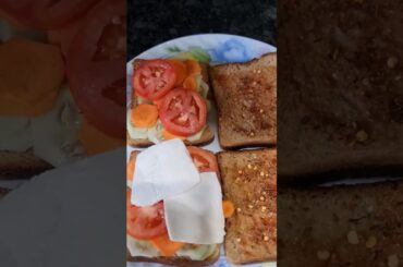 Vegetables Sandwich recipe/ Instant Breakfast#healthy #ytshorts #tranding #sandwich
