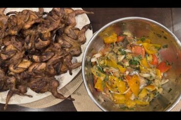 The Best Grilled Veggie Salad ~ Herb-Grilled Quail ~ Healthy Salad Recipe ~ Easy to make