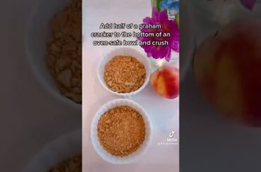 85 Calorie Peach Pie Bowls | My Viral TikTok Recipe! healthy sweets