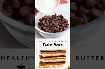 Healthy Peanut Butter Twix Bars healthy sweets
