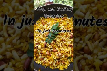 Easy Breakfast recipes|Poha Recipe|Low calorie Recipe|Healthy recipes#shorts #2minutesrecipe #food