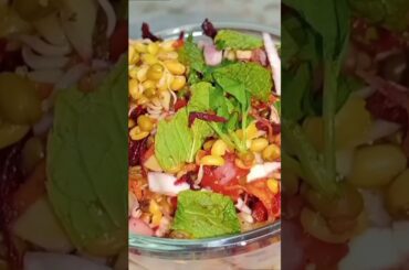 Healthy sprouted moong salad #recipe #food #ytshorts