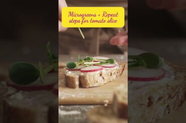 Microgreen Medley Sandwich #shorts #healthy #recipe #foodie #food