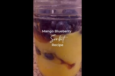 Mango Blueberry Sorbet Recipe