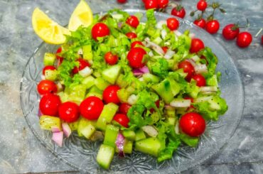 Cherry Tomatoes Salad | How to make a Healthy Salad Recipe by Sana Chef | Cook's Heaven