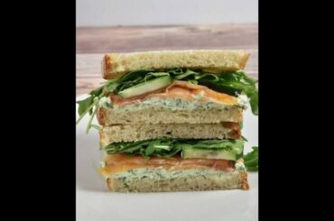 Healthy smoked salmon sandwich recipe
