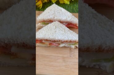 Without Fire Veg Sandwich Recipe | Instant Healthy Veg Sandwich #shorts #short #viral