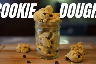 NO BAKE EDIBLE COOKIE DOUGH l Low Calorie High Protein Dessert Recipe