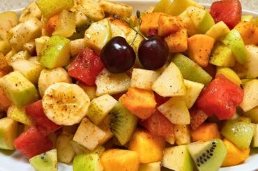 easy summer salad | juicy masala fruit chaat | fruit chaat recipe Street food | fruit salad recipe