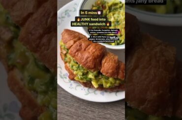 Junk food into Healthy sandwich. No cooking needed. Easy recipe in 5 mins #5minutescooking #trending