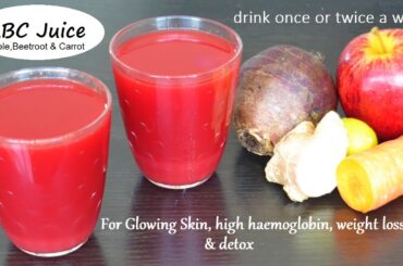 ABC Juice | Apple Banana Carrot Juice | healthy | Miracle Juice | for glowing skin & weight loss