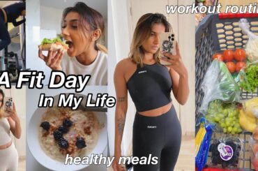 A Fit Day In My Life || workout routine + healthy meal ideas etc...