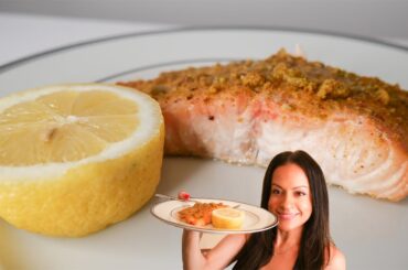 PISTACHIO CRUSTED SALMON!! A really DELICIOUS healthy meal! (Paleo, Gluten/Grain-free, Dairy-free)